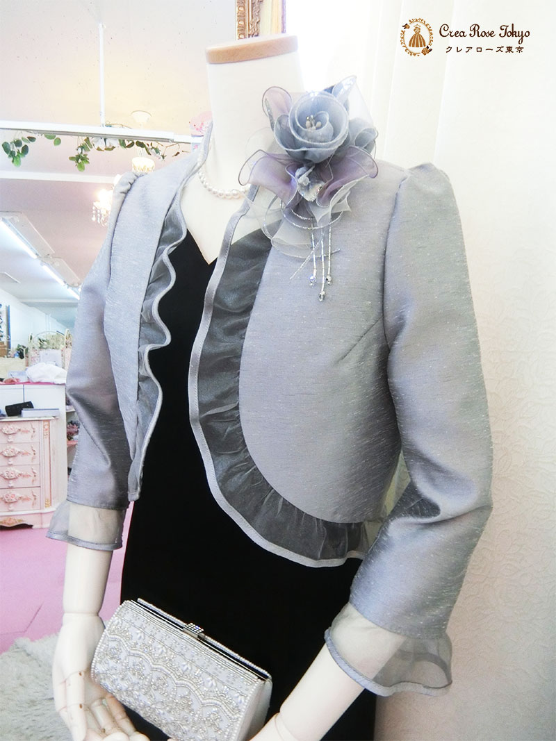 桂由美ドレス準礼装、人気１３号 2点セット！【ユミ・ジゼル＋セントモーリアジャケット】日本製マザーズドレス