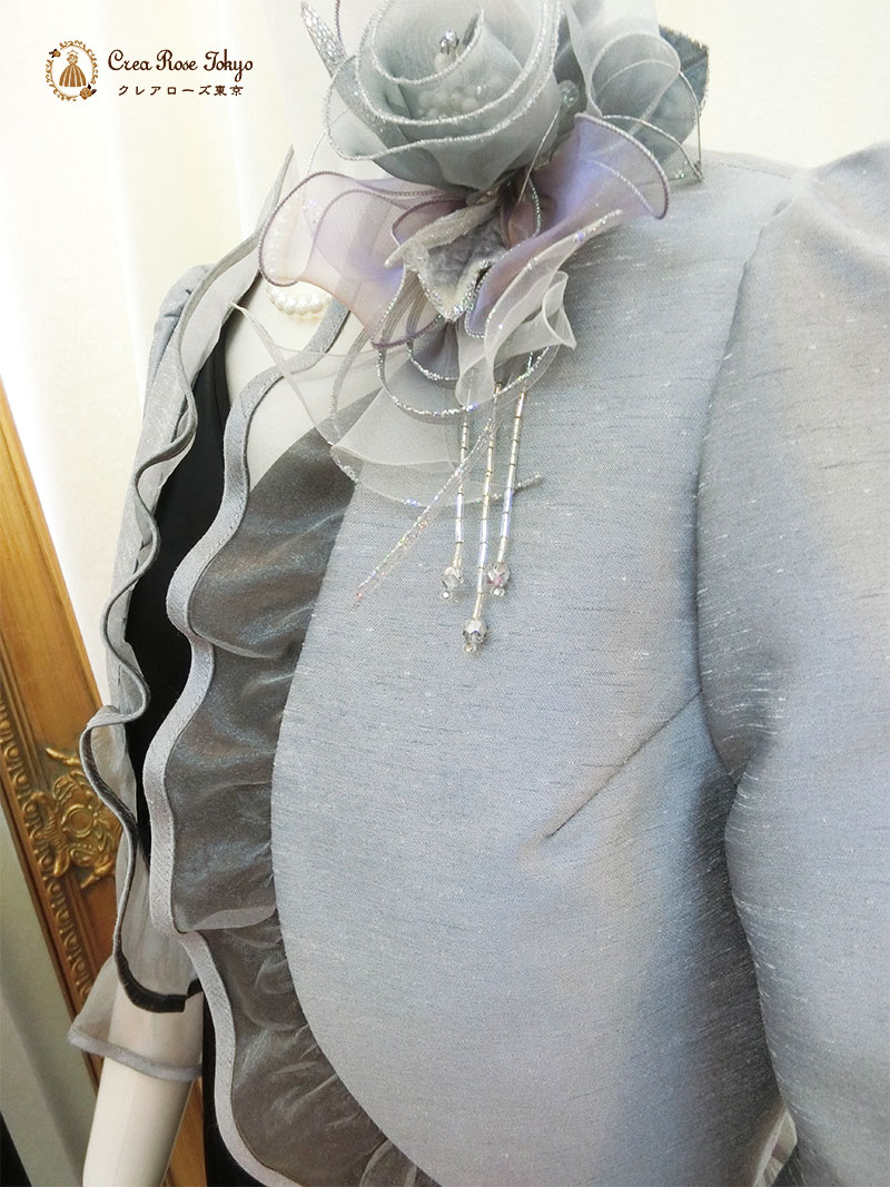 桂由美ドレス準礼装、人気１３号 2点セット！【ユミ・ジゼル＋セントモーリアジャケット】日本製マザーズドレス