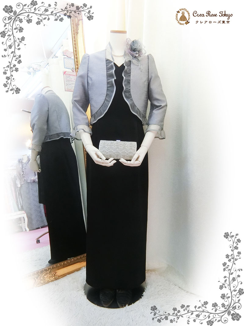 桂由美ドレス準礼装、人気１３号 2点セット！【ユミ・ジゼル＋セントモーリアジャケット】日本製マザーズドレス