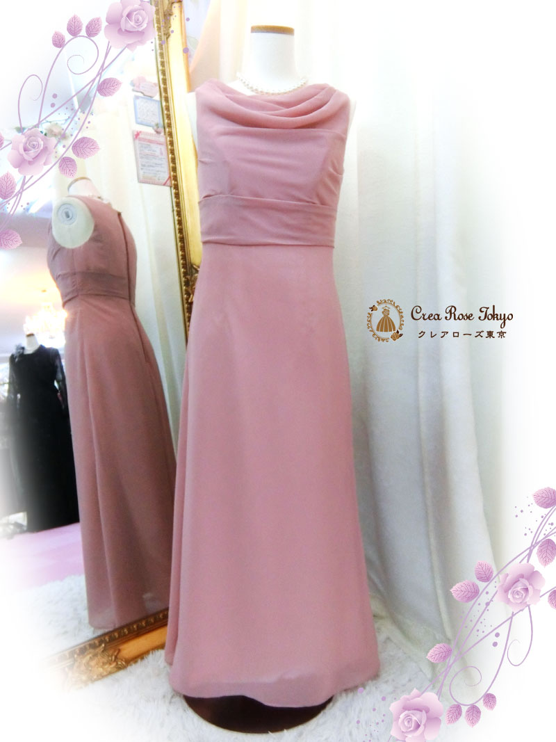 コーディネート二点セット！[エカテリーナドレス⁺エカテリーナボレロ]優しいピンクの母親ドレス