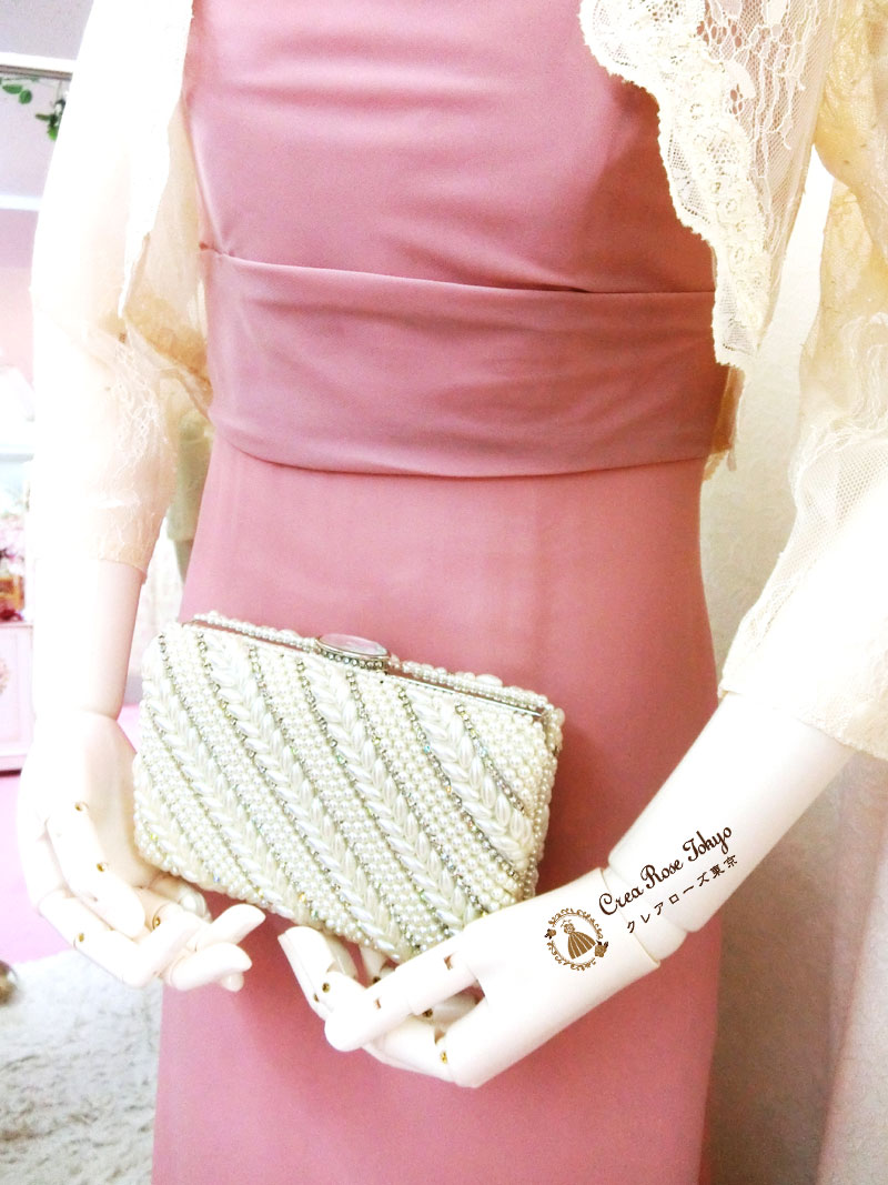 コーディネート二点セット！[エカテリーナドレス⁺エカテリーナボレロ]優しいピンクの母親ドレス