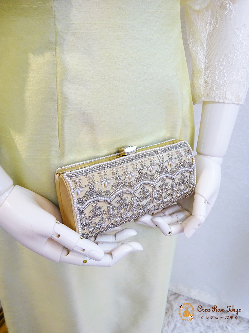 爽やかクリームイエローカラードレスとレースボレロの2点セット！【セレナーデ＋エカテリーナボレロ】母親・ミセスのドレス