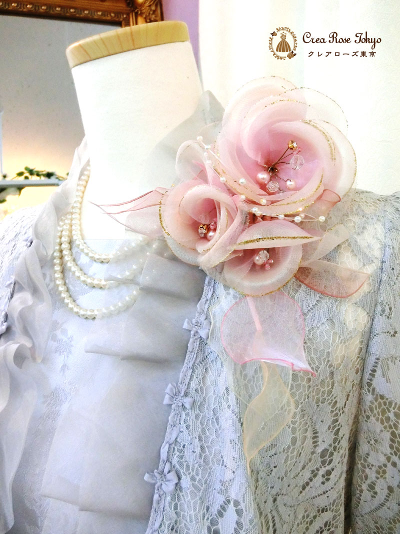 [ウンガログレーボレロジャケット]レースとフリルが素敵なジャケット