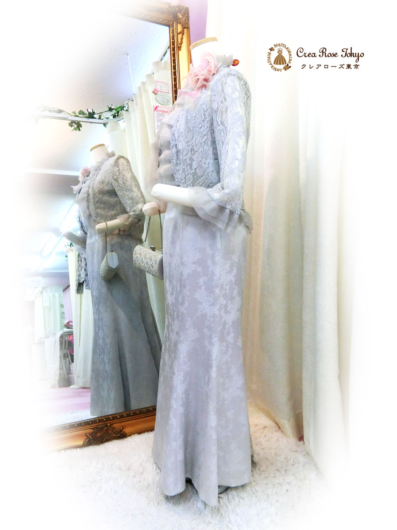 [ウンガログレーボレロジャケット]レースとフリルが素敵なジャケット