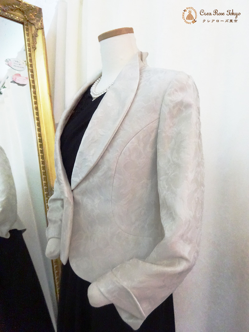 叙勲などの晴れの日に、最高にクラシカルで高貴な装いを【シャロンドレス＋グレースジャケット】ミドル世代のジャケット着用ドレスアップに