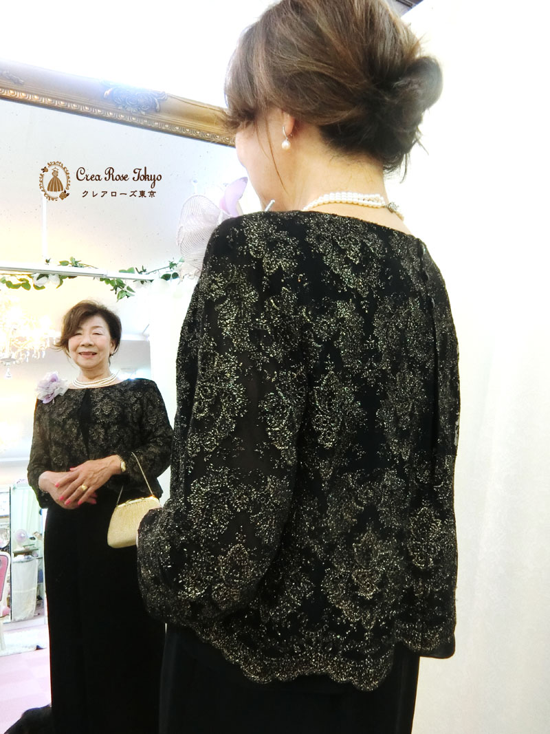 [ボルティーナドレス]ジャケットいらずの洋装マザーズドレス、叔母様祖母様