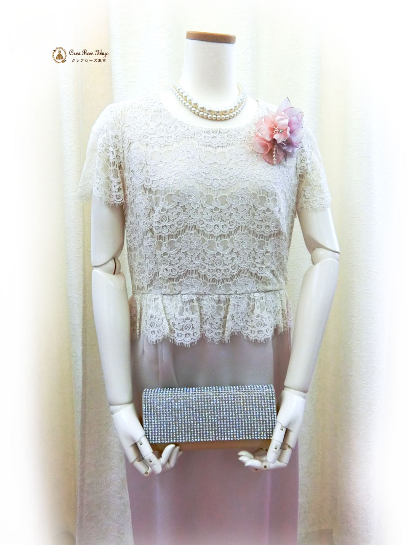 [ソフィアグレイス]上品な大きめ13号ドレス