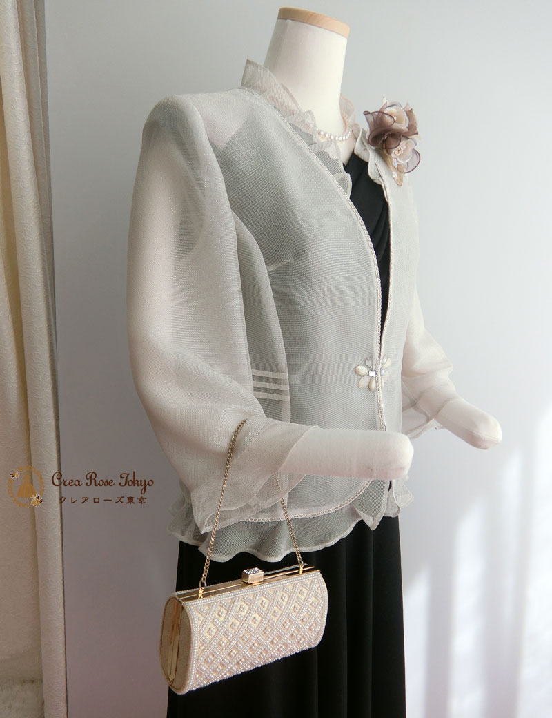 【シェルラジャケット】涼しげで春夏にぴったりミセスジャケット