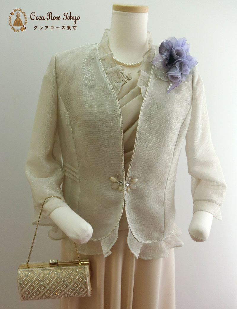 【シェルラジャケット】涼しげで春夏にぴったりミセスジャケット