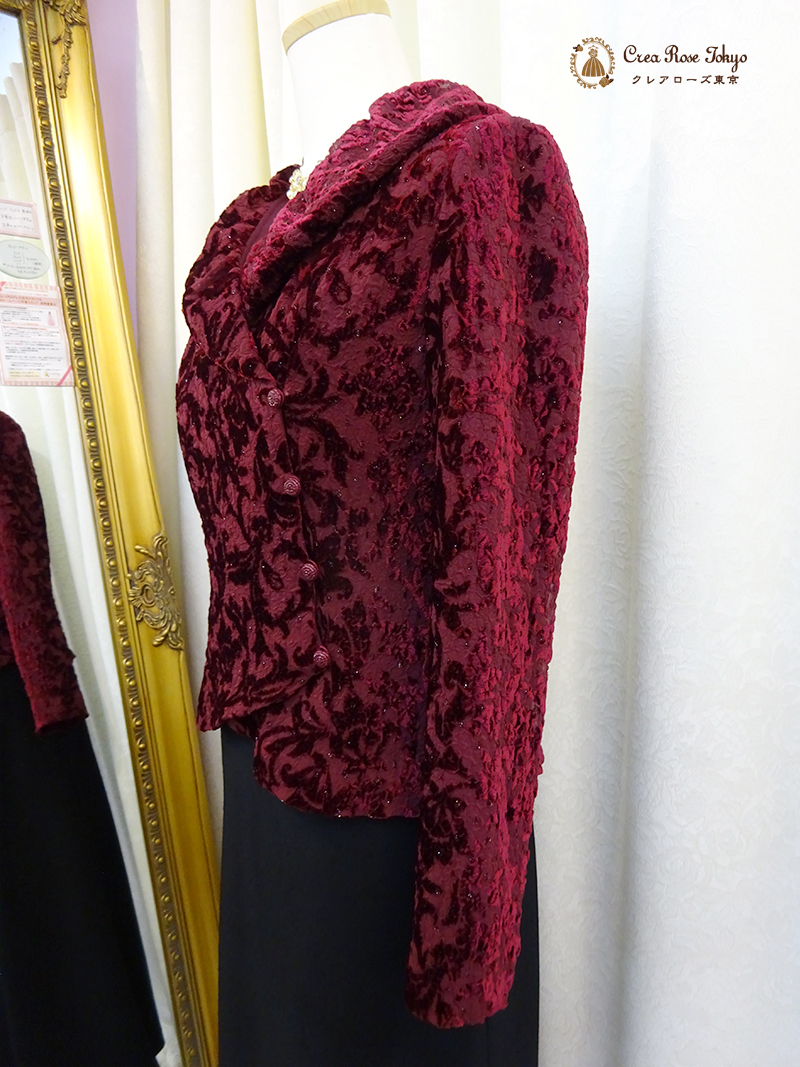 【ガーネットメリージャケット】ミセスジャケット、お母様・ご親族様に