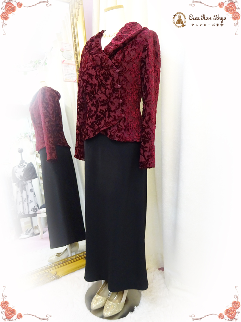 【ガーネットメリージャケット】ミセスジャケット、お母様・ご親族様に