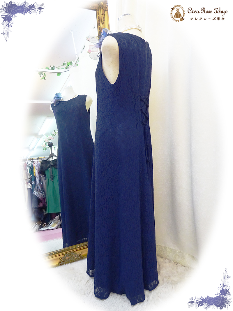 【パティオネイビーモアジャケット】人気のネイビー！上質な総レースのオリジナルミセスジャケット