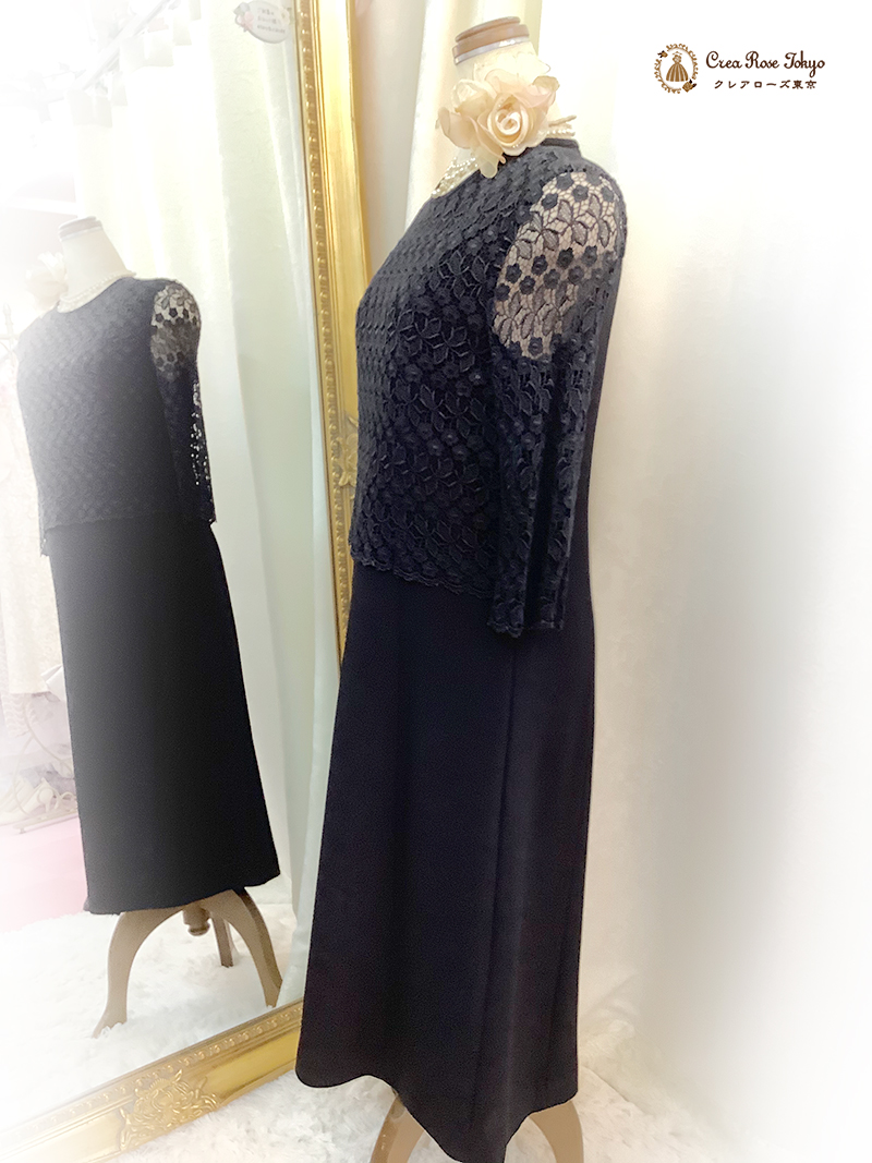 小柄なミセスのためのフォーマルドレス【アディール】慶事・弔事オールマイティに着られるおばあ様・叔母さまドレス