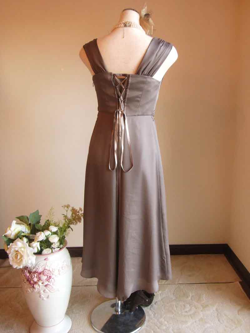 [サリー]エレガントな長めワンピースドレス