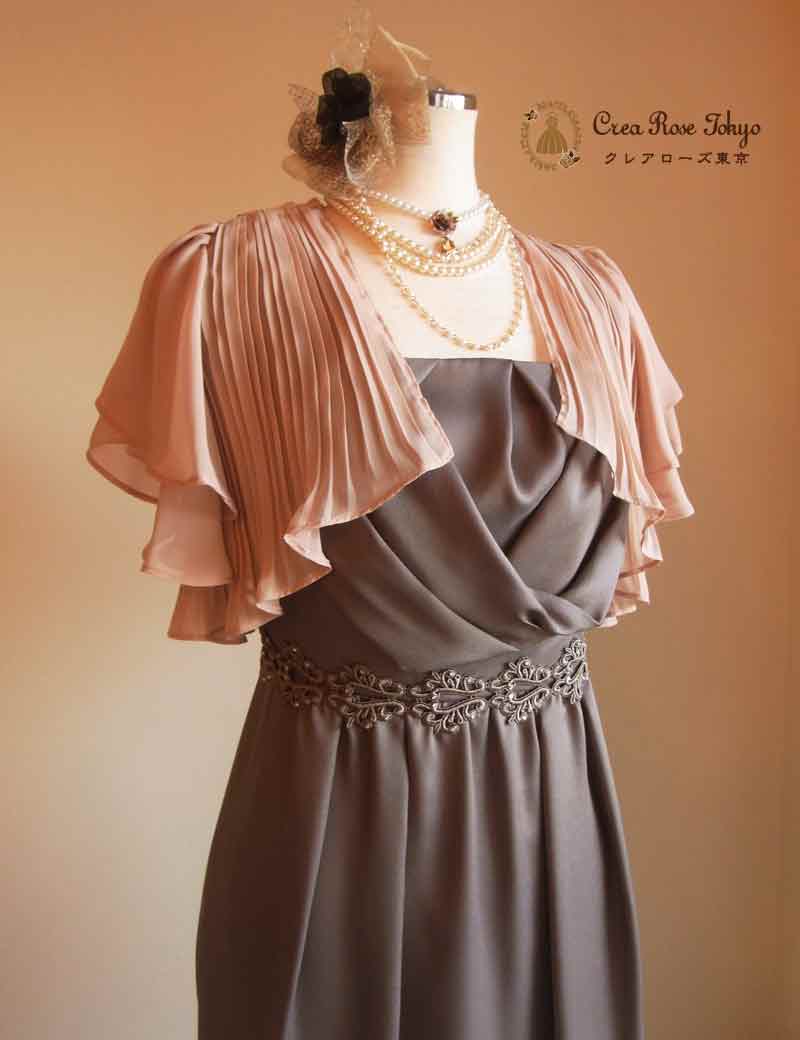 [サリー]エレガントな長めワンピースドレス