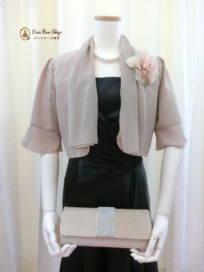 [ドロシーブラック]シンプルで合わせやすい編み上げパーティードレス