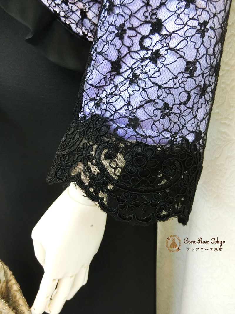 【カトリーナパープルボレロジャケット】当店オリジナル！ミセスジャケット