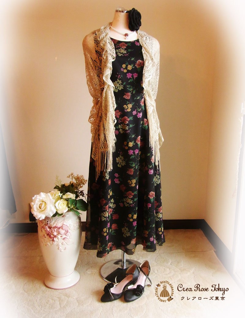 [アルテノアラ]ロングミディアム丈　長めワンピースドレス