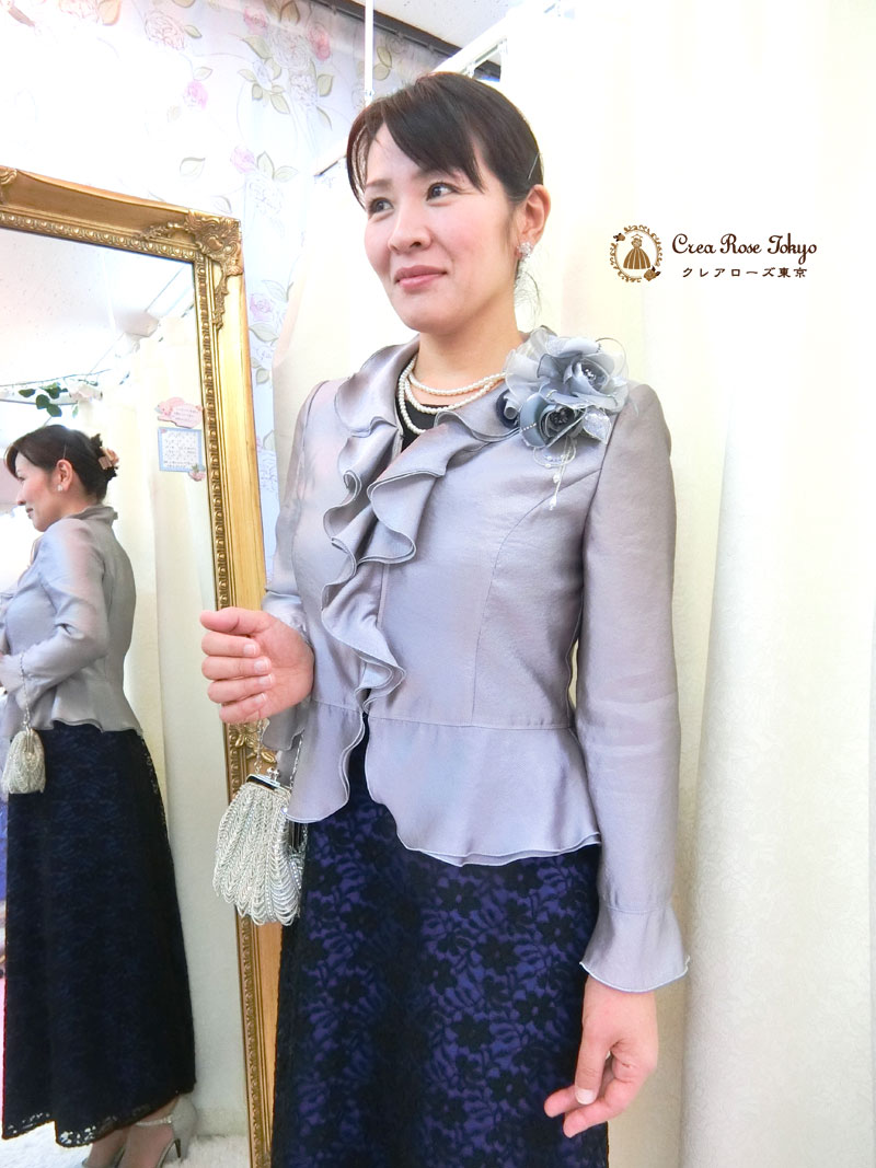 【マキシムジャケット】フリルが上品で華やかなジャケット