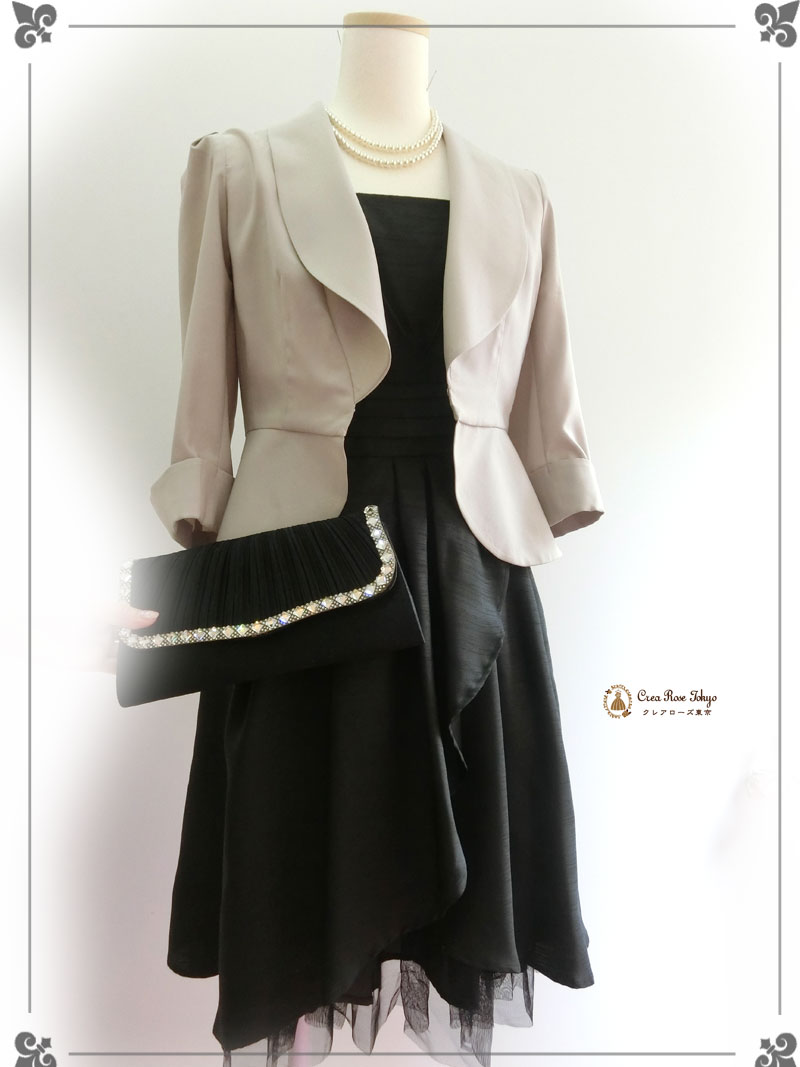 [サランヌブラック]シンプルカワイイパーティードレス