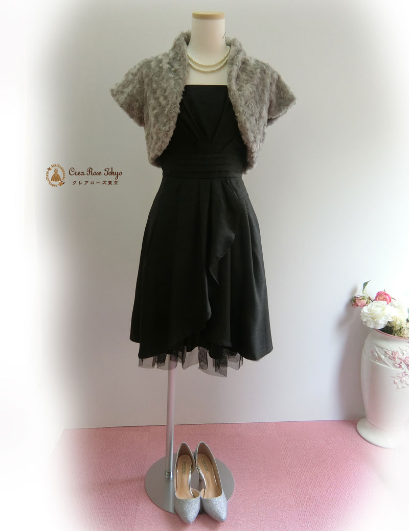 [サランヌブラック]シンプルカワイイパーティードレス