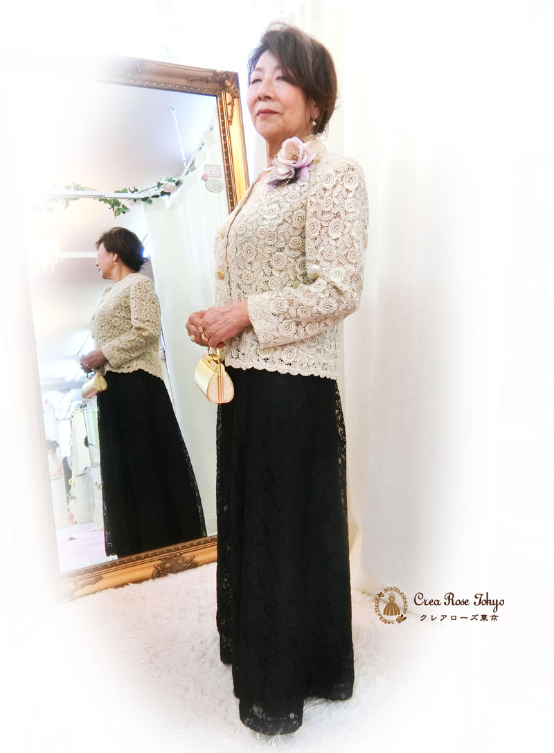 【シールケローザジャケット】総レースが上品なミセスジャケット