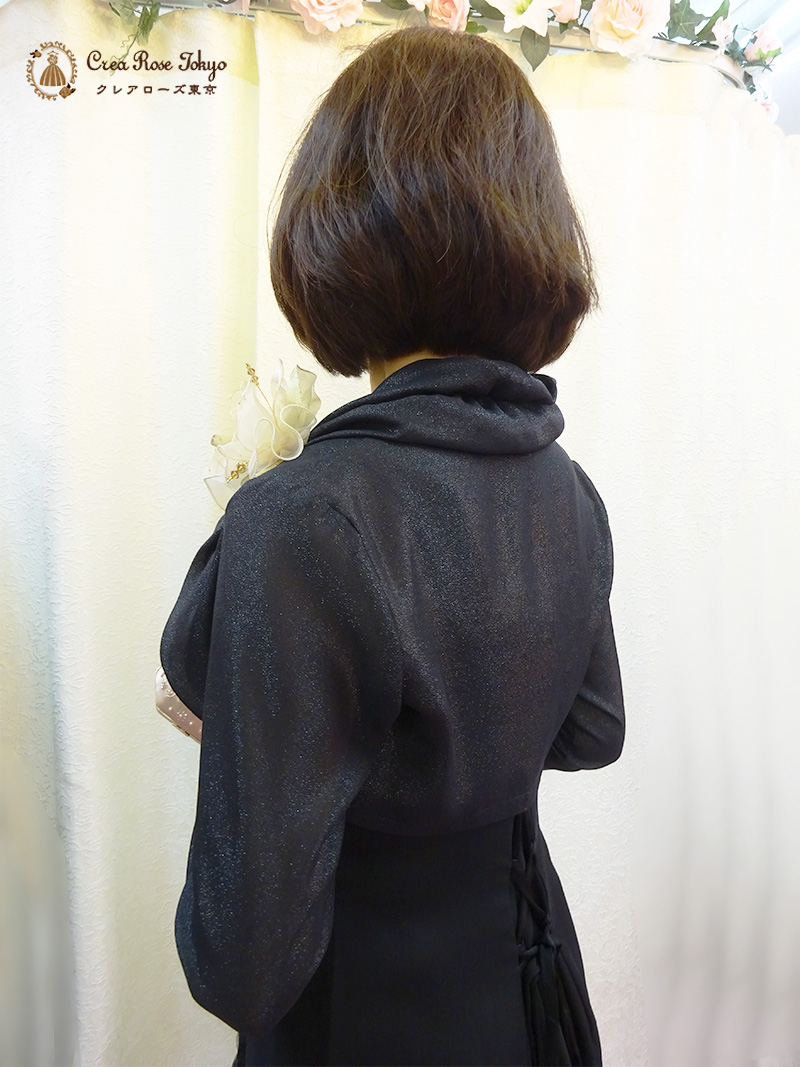 9号の方、穏やかな光沢で都会的なエレガンスが漂う【アガーテ・クリステルボレロ】結婚式のお母さま・ミセスのパーティや発表会に