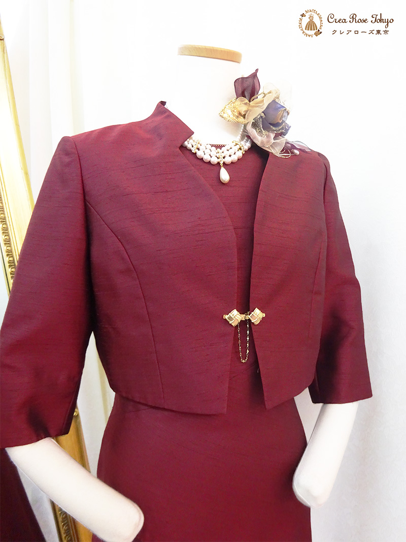 艶やかな【パドラジャケット】11～13号、叙勲や格式の高いパーティーに