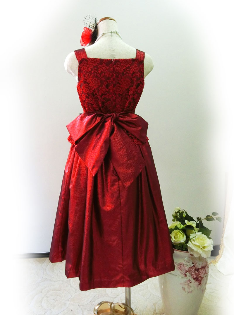 [メリーアンヌ]オリジナル！深い赤が綺麗なルージュドレス