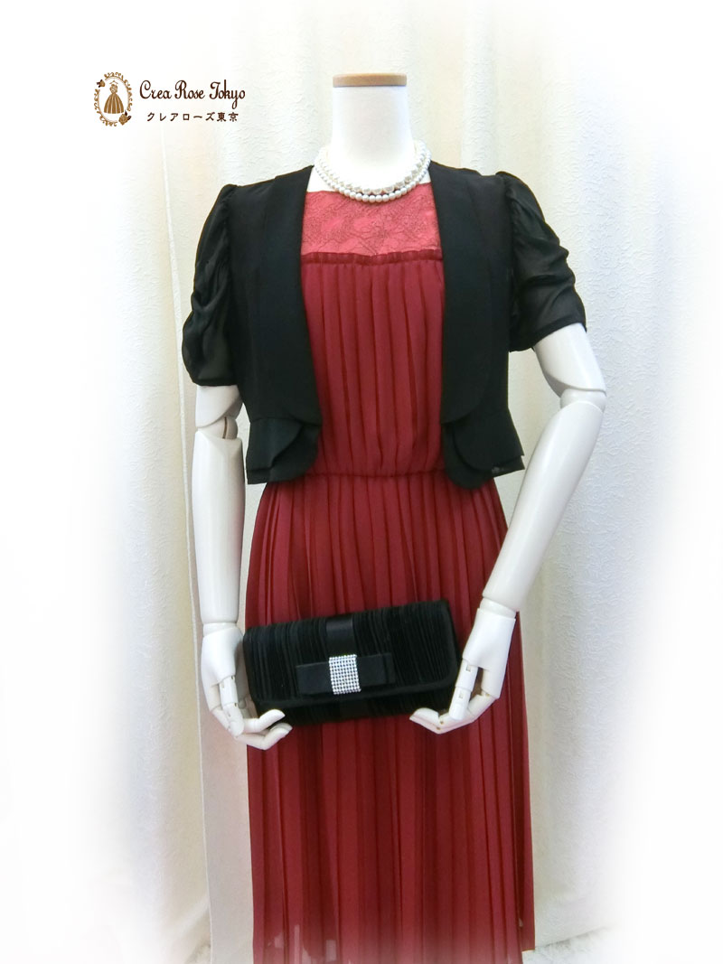 [ベルガモット]落ち着いた上品パーティードレス