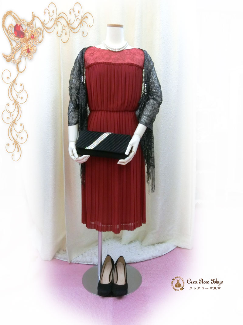 [ベルガモット]落ち着いた上品パーティードレス