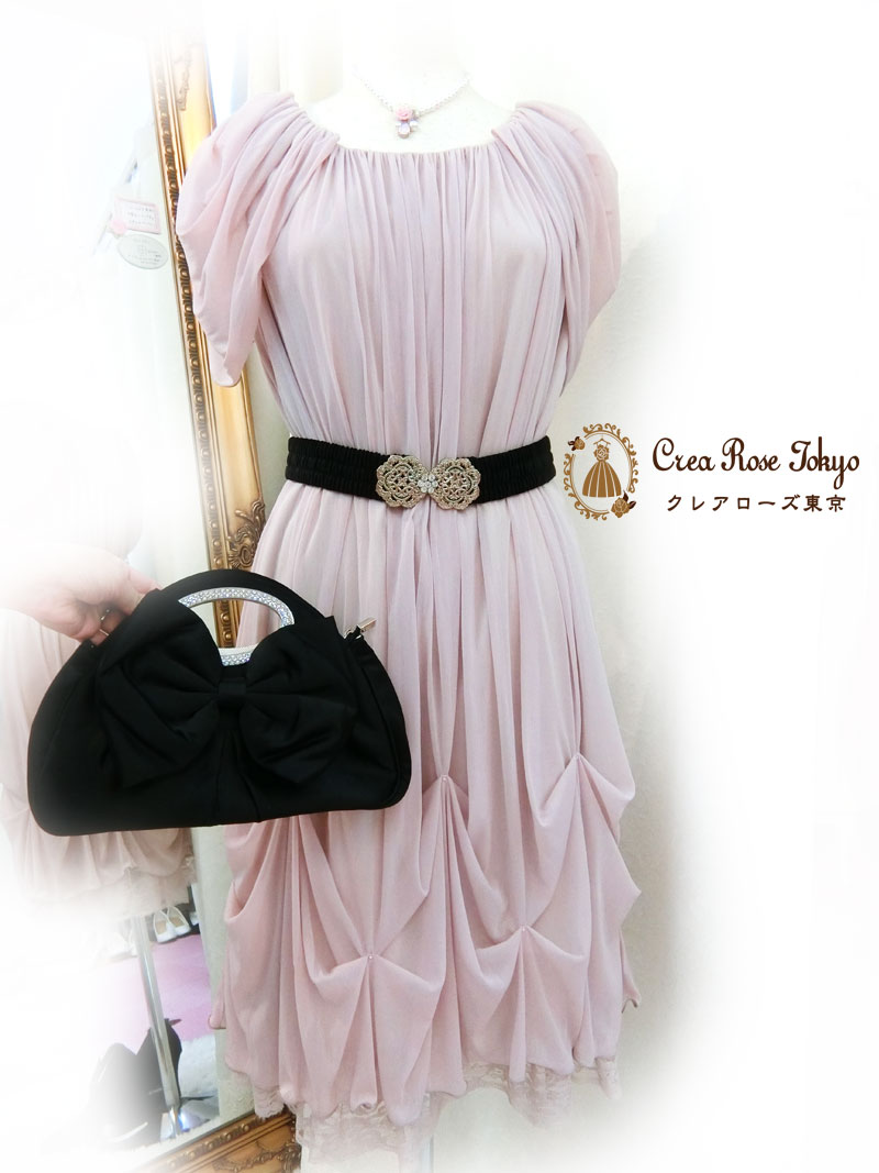 [ノクターン]フェミニンなゆったりフリーサイズドレス