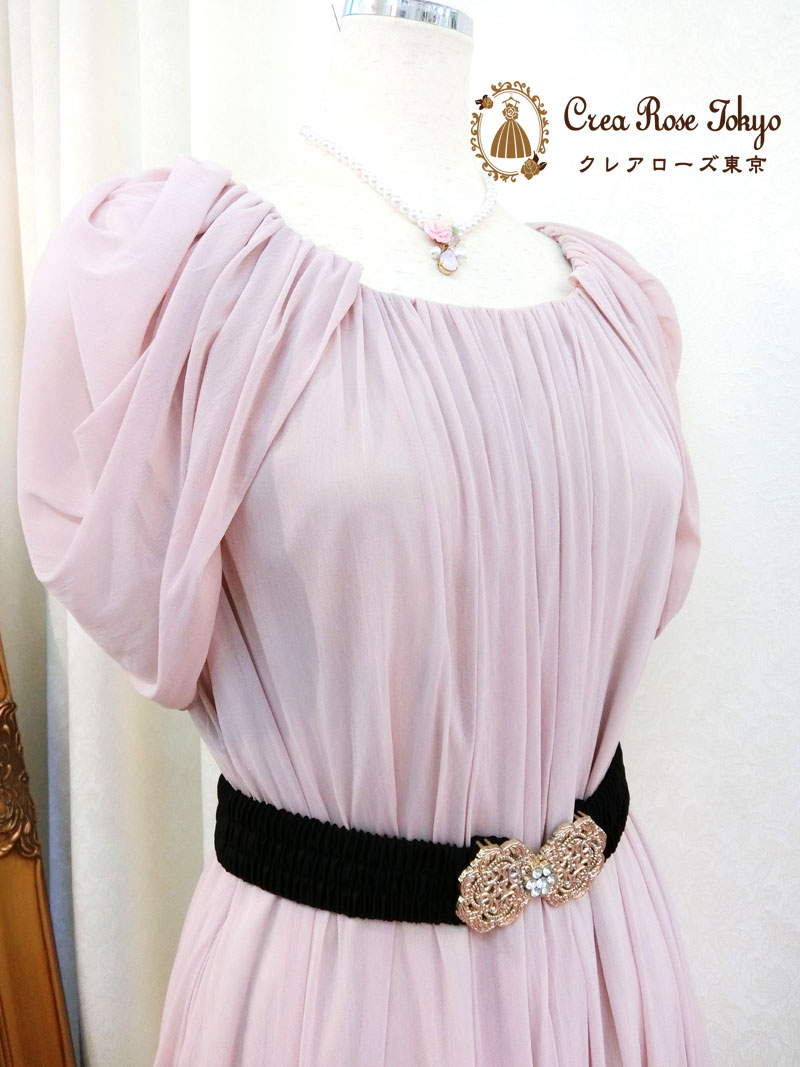 [ノクターン]フェミニンなゆったりフリーサイズドレス