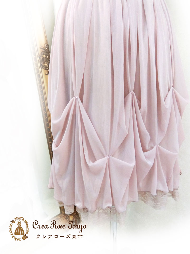 [ノクターン]フェミニンなゆったりフリーサイズドレス