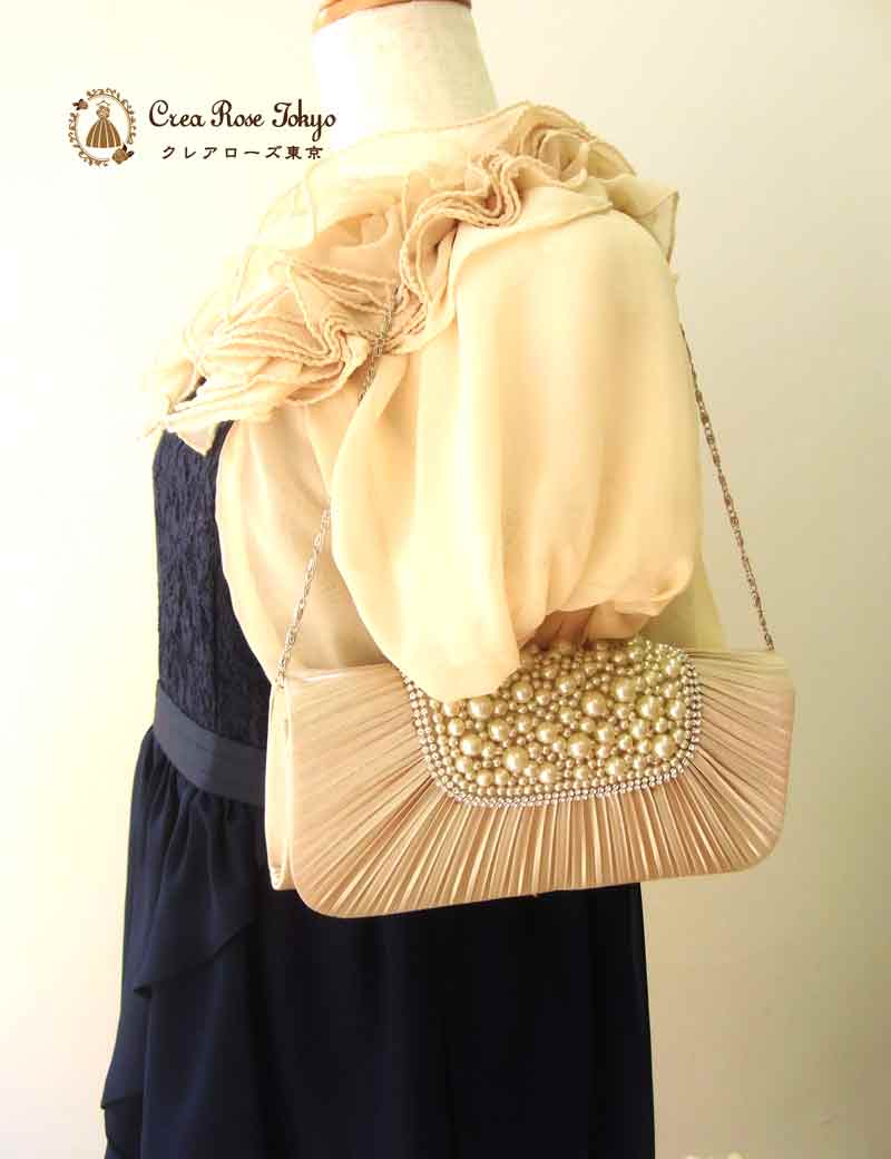 [ネイビーレース]ネイビーの清楚ワンピースドレス