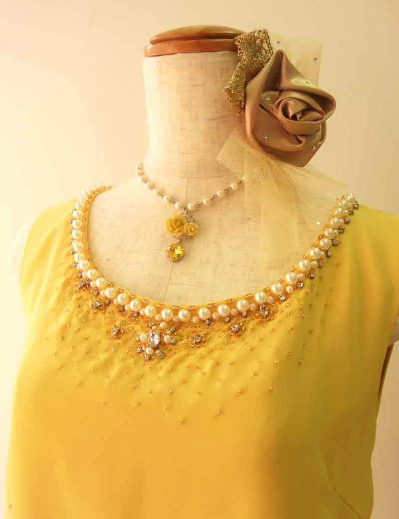 [レモンフルール]暑い季節にオススメ爽やかイエロードレス