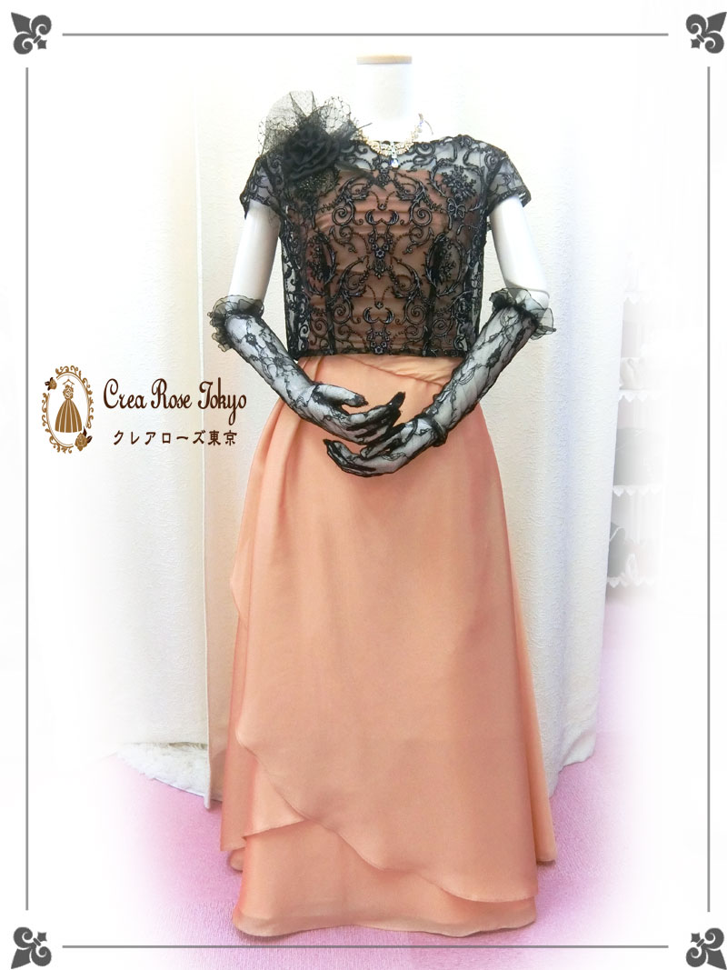 コーディネート2点ロングドレスセット！[カサブランデ+ブラン・ドット]ジュネビビアン