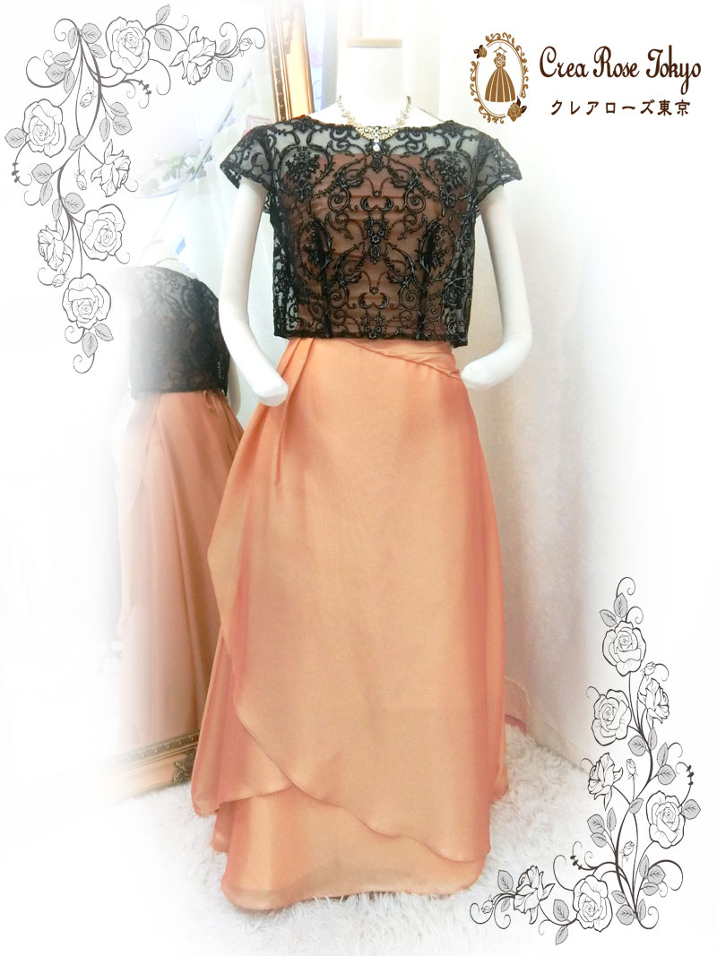 コーディネート2点ロングドレスセット！[カサブランデ+ブラン・ドット]ジュネビビアン