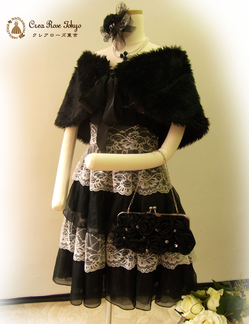 [マシェリブラック]ベッツィージョンソンのフェミニンドレス