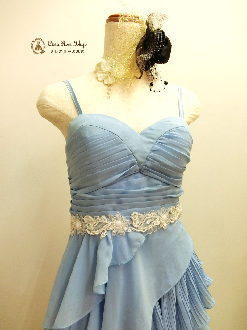 [アクアドール]オリジナル！ アシンメトリーパーティドレス