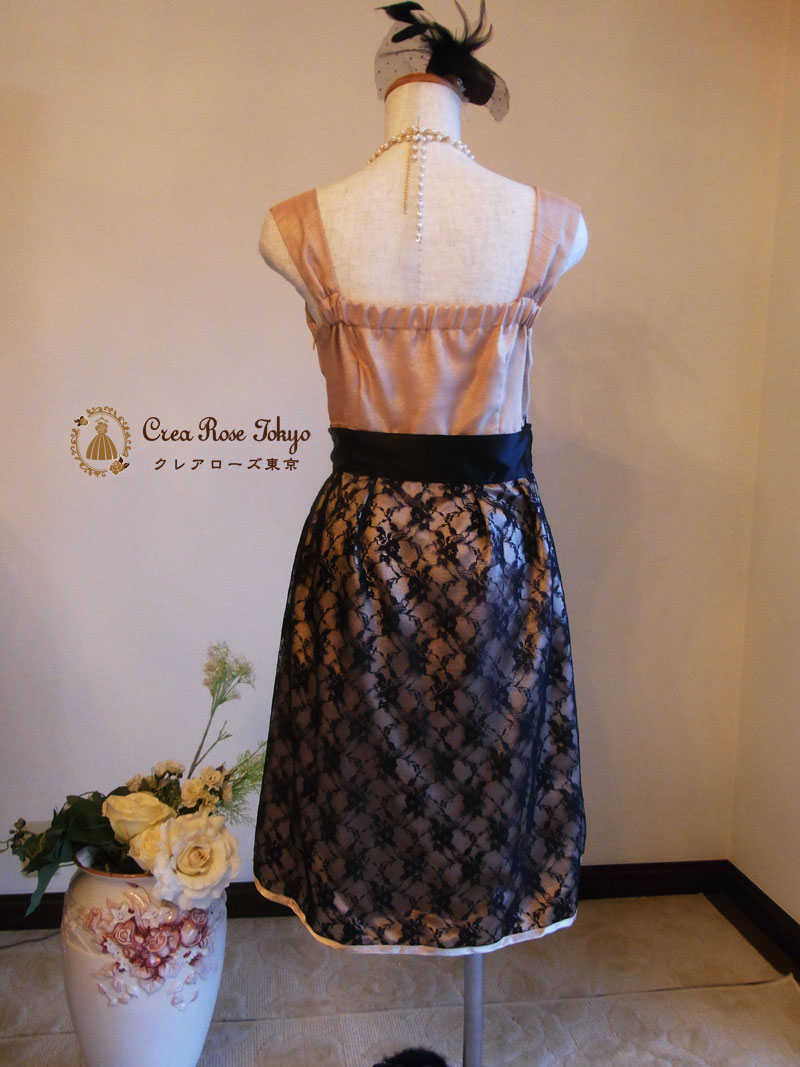 [ジョアンヌ]3wayベージュのパーティーワンピースドレス　Mサイズ