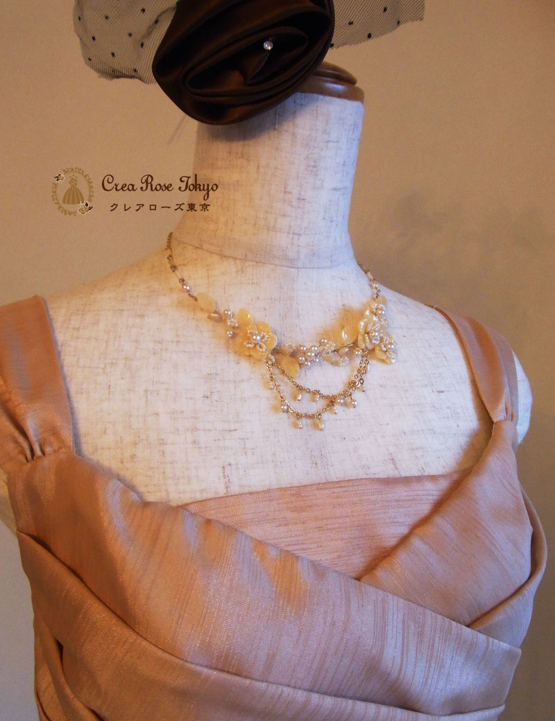 [ジョアンヌ]3wayベージュのパーティーワンピースドレス　Mサイズ