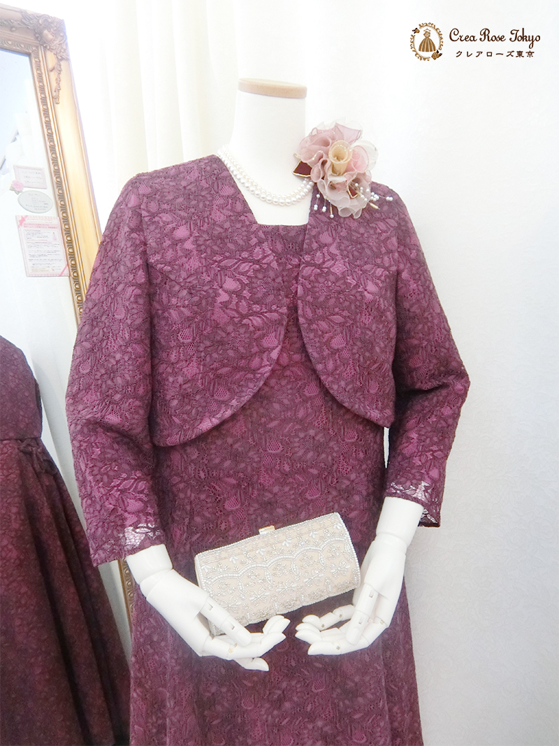 【パティオラズベリージャケット】ラズベリーカラーのミセスジャケット