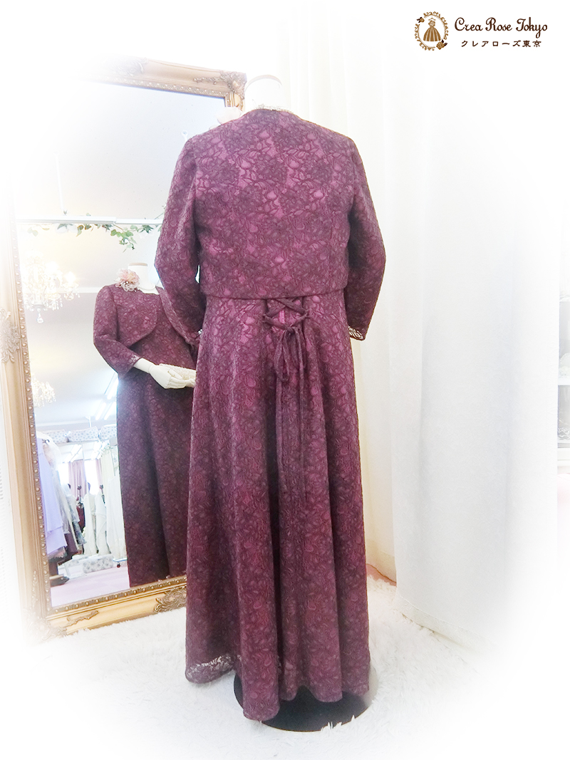 【パティオラズベリージャケット】ラズベリーカラーのミセスジャケット