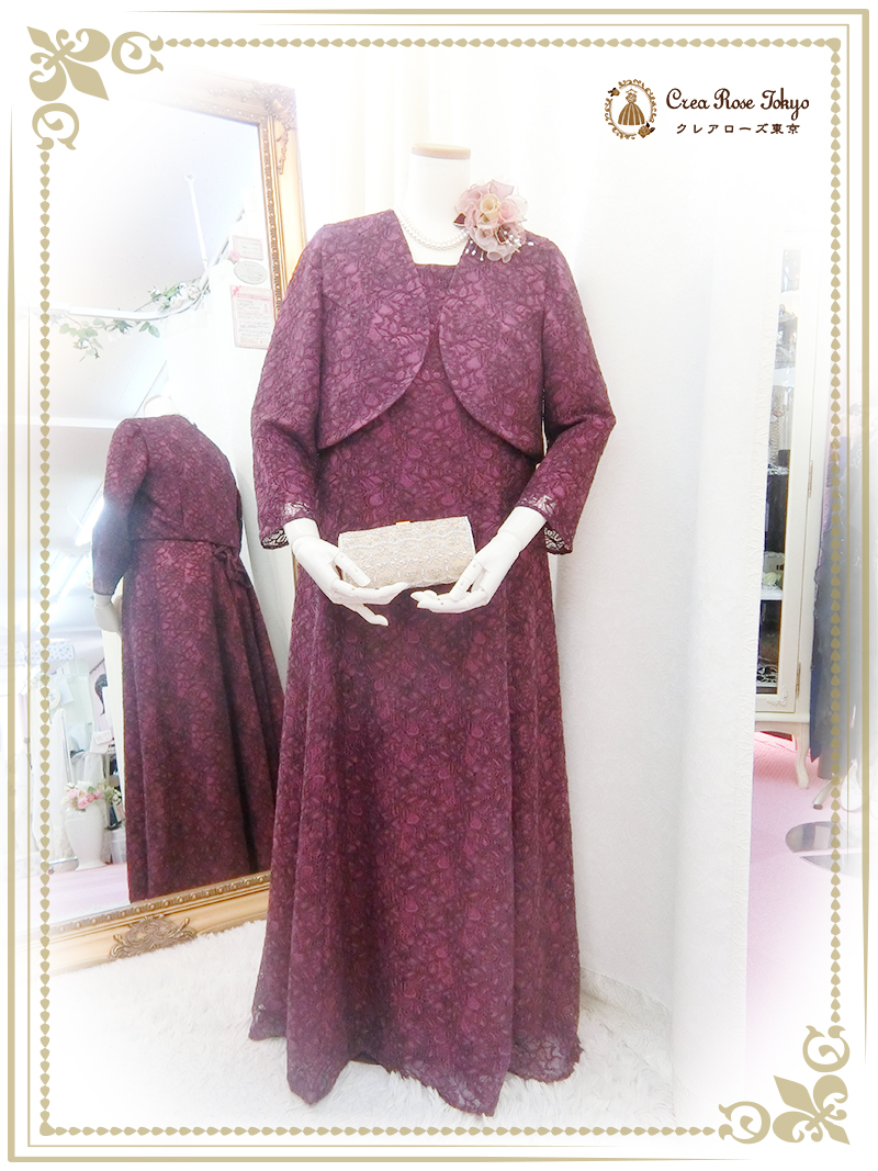 【パティオラズベリージャケット】ラズベリーカラーのミセスジャケット