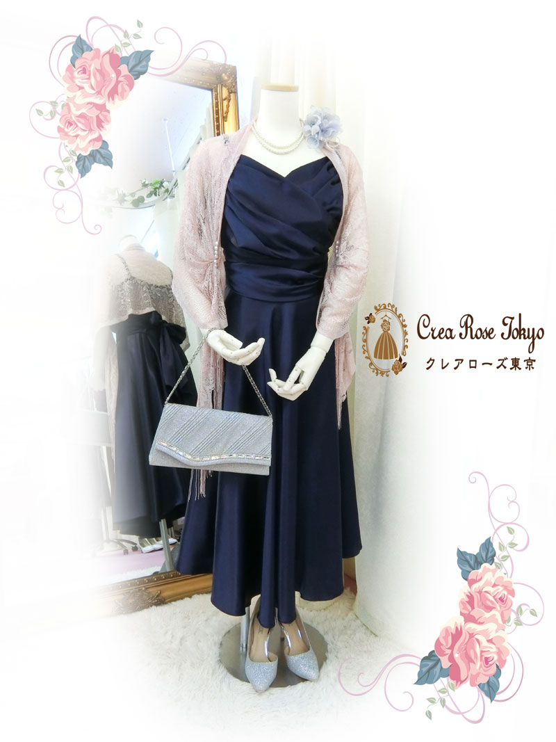 [ジュディショールピンク]ドレスを引き立てる、キラキラショール