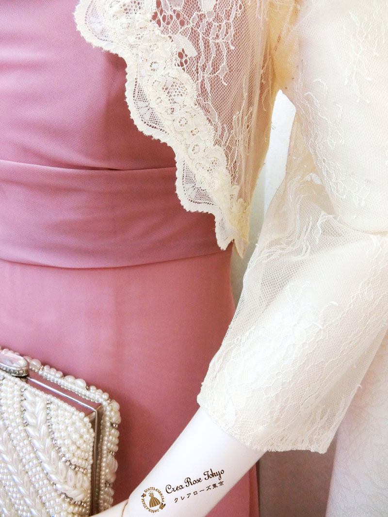 [エカテリーナボレロ]明るく仕上がるレースボレロ