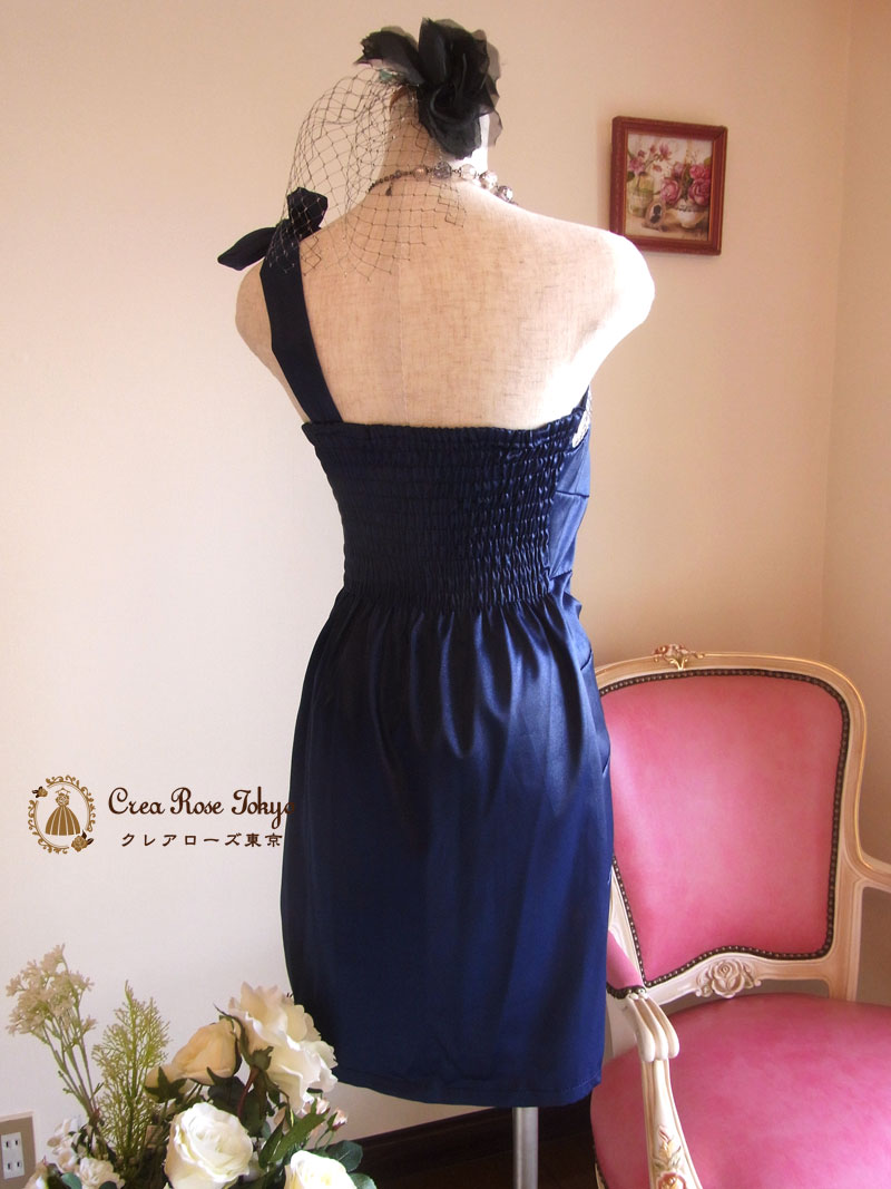 [ララ]大人の輝き：ドレッシーワンピースドレス　S～Mサイズ