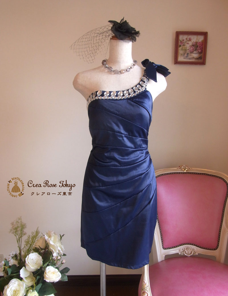 [ララ]大人の輝き：ドレッシーワンピースドレス　S～Mサイズ