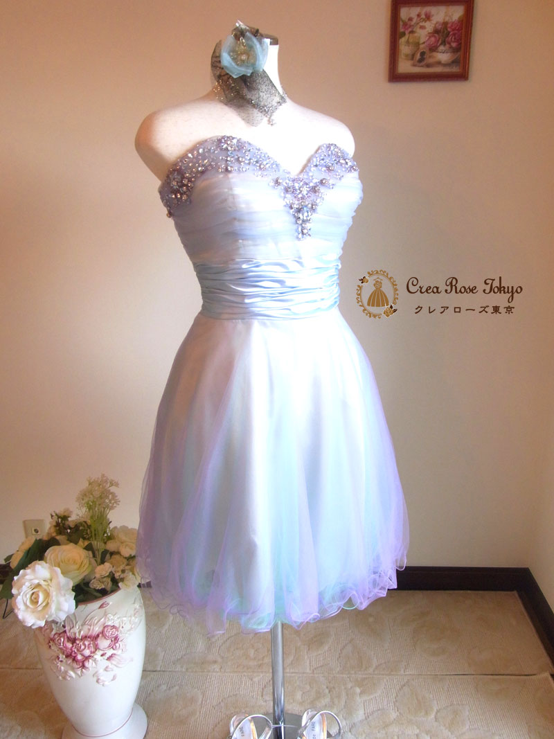 ネット申込み限定★コーディネート5点ビジュードレスセット！[クラリス+ラビーボレロホワイト]